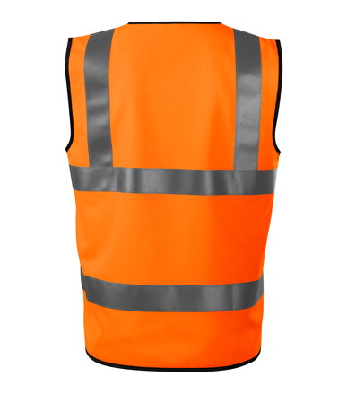 HV Bright - Bezpečnostní vesta unisex (fluorescenční oranžová)