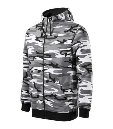 Camo Zipper - Mikina pánská (camouflage gray)