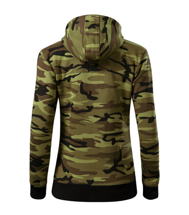Camo Zipper - Mikina dámská (camouflage green)