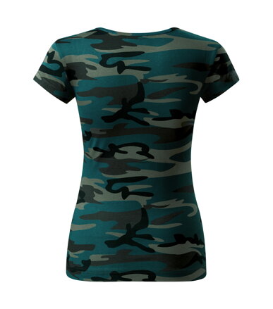 Camo Pure - Tričko dámské (camouflage petrol)