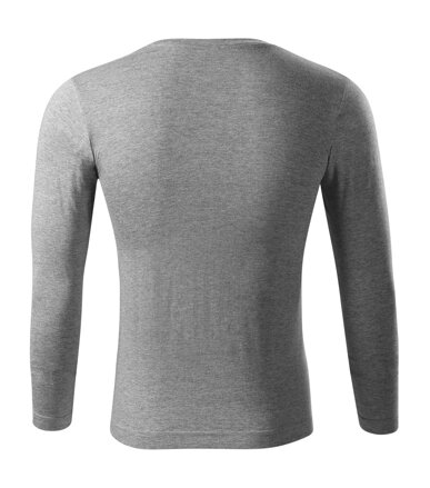 Progress LS - Triko unisex (tmavě šedý melír)