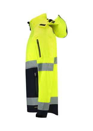 Bi-color EN ISO 20471 Softshell - Softshellová bunda unisex (fluorescenční žlutá)